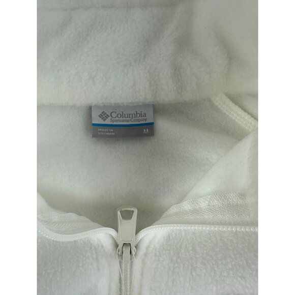 NWT COLUMBIA Women's Benton Springs™ Full Zip Fleece Jacket White Size M - Picture 7 of 9